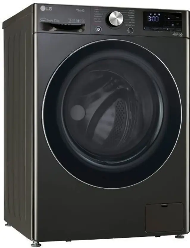 LG  Wi-Fi Enabled AI Direct Drive Technology Fully Automatic Front Load Washing Machine with In-built Heater Black