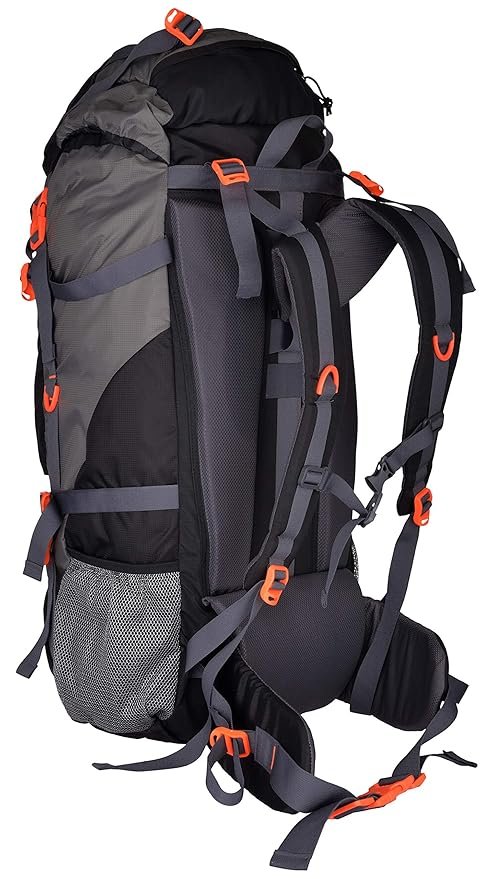 F Gear Hunter Black Grey Diamond 75L Rucksack