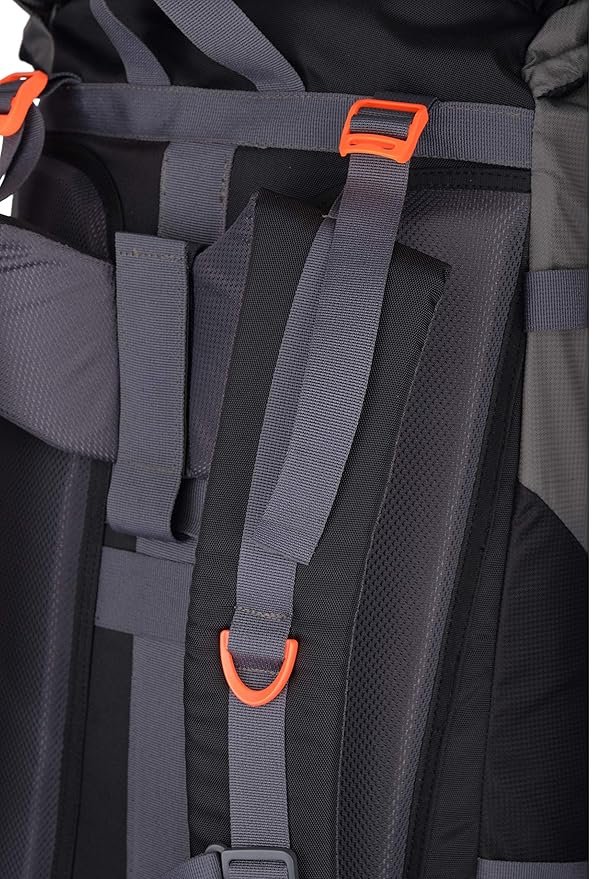 F Gear Hunter Black Grey Diamond 75L Rucksack