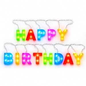 LED HAPPY BIRTHDAY String Lights for Birthday Party Decoration