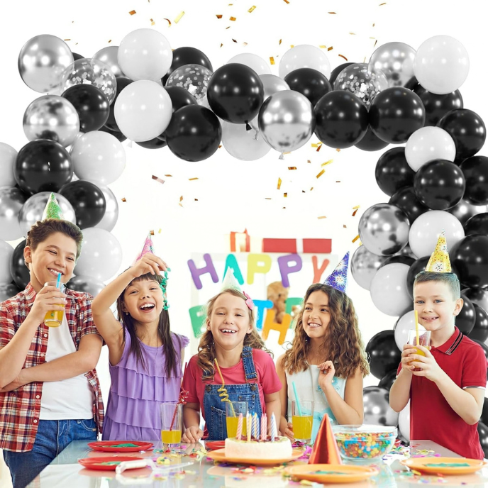Treasure Metallic, green gold white Confetti Balloon Decoration Set for Party & Events 60 Pack
