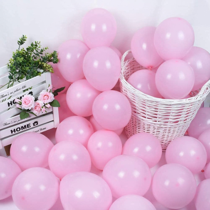 pink balloons Bouquet Set for Birthday & Party Decoration Pop The Party 50pcs Party Decoration Pastel color